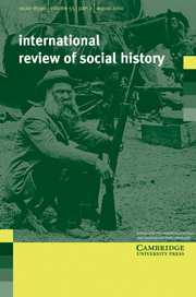 International Review of Social History Volume 55 - Issue 2 -