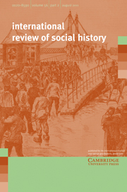 International Review of Social History Volume 56 - Issue 2 -