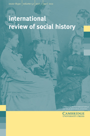 International Review of Social History Volume 57 - Issue 1 -