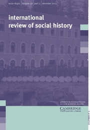 International Review of Social History Volume 58 - Issue 3 -