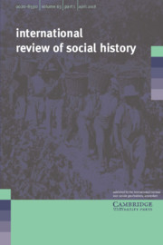 International Review of Social History Volume 63 - Issue 1 -
