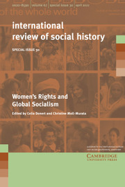 International Review of Social History Volume 67 - Special IssueS30 -  Women's Rights and Global Socialism