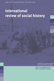 International Review of Social History Volume 69 - Issue 3 -