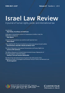 Israel Law Review Volume 47 - Issue 2 -