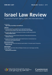 Israel Law Review Volume 48 - Issue 2 -