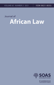 Journal of African Law Volume 65 - Issue 2 -