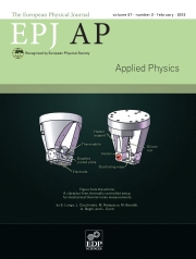 The European Physical Journal - Applied Physics Volume 57 - Issue 2 -