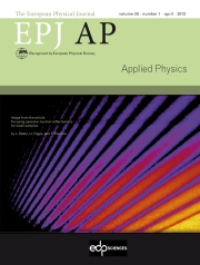 The European Physical Journal - Applied Physics Volume 58 - Issue 1 -