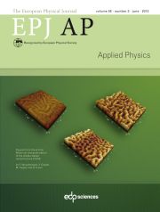 The European Physical Journal - Applied Physics Volume 58 - Issue 3 -