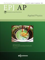 The European Physical Journal - Applied Physics Volume 59 - Issue 3 -