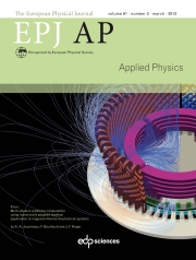 The European Physical Journal - Applied Physics Volume 61 - Issue 3 -