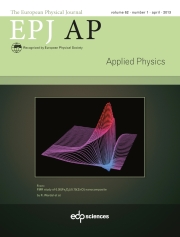 The European Physical Journal - Applied Physics Volume 62 - Issue 1 -