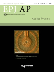 The European Physical Journal - Applied Physics Volume 62 - Issue 3 -