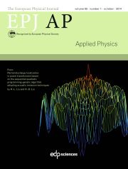 The European Physical Journal - Applied Physics Volume 68 - Issue 1 -