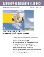 Journal of Advertising Research Volume 44 - Issue 1 -