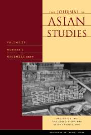 The Journal of Asian Studies Volume 66 - Issue 4 -