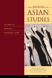 The Journal of Asian Studies Volume 67 - Issue 1 -