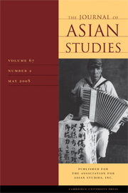 The Journal of Asian Studies Volume 67 - Issue 2 -