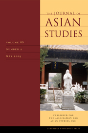 The Journal of Asian Studies Volume 68 - Issue 2 -