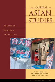 The Journal of Asian Studies Volume 68 - Issue 3 -