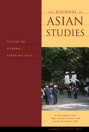 The Journal of Asian Studies Volume 69 - Issue 1 -