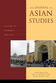 The Journal of Asian Studies Volume 70 - Issue 2 -
