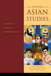 The Journal of Asian Studies Volume 70 - Issue 4 -