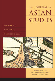 The Journal of Asian Studies Volume 71 - Issue 4 -