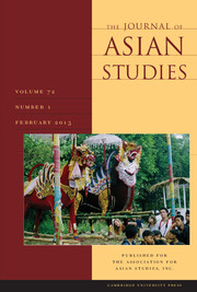 The Journal of Asian Studies Volume 72 - Issue 1 -