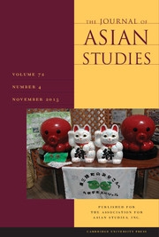 The Journal of Asian Studies Volume 72 - Issue 4 -
