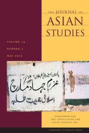 The Journal of Asian Studies Volume 74 - Issue 2 -