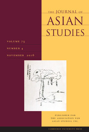 The Journal of Asian Studies Volume 75 - Issue 4 -