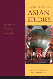 The Journal of Asian Studies Volume 77 - Issue 2 -
