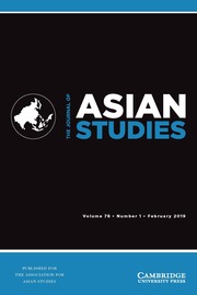 The Journal of Asian Studies Volume 78 - Issue 1 -