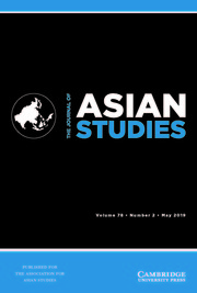 The Journal of Asian Studies Volume 78 - Issue 2 -