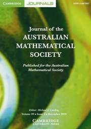 Journal of the Australian Mathematical Society Volume 89 - Issue 3 -