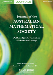 Journal of the Australian Mathematical Society Volume 90 - Issue 1 -