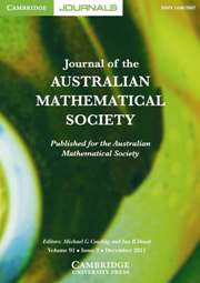 Journal of the Australian Mathematical Society Volume 91 - Issue 3 -