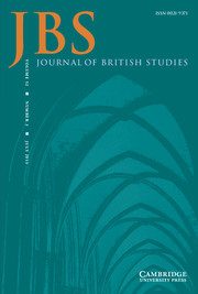 Journal of British Studies Volume 52 - Issue 3 -