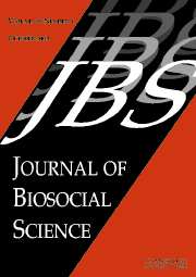 Journal of Biosocial Science Volume 35 - Issue 4 -
