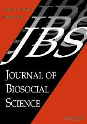 Journal of Biosocial Science Volume 36 - Issue 5 -