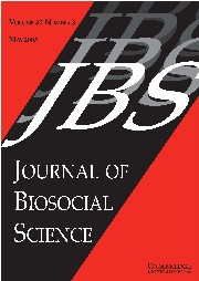 Journal of Biosocial Science Volume 37 - Issue 3 -