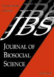 Journal of Biosocial Science Volume 38 - Issue 1 -