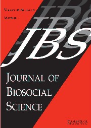 Journal of Biosocial Science Volume 38 - Issue 3 -