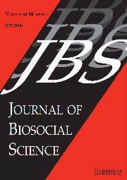 Journal of Biosocial Science Volume 38 - Issue 4 -
