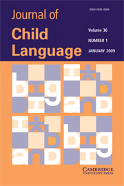 Journal of Child Language Volume 36 - Issue 1 -