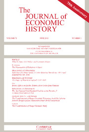 The Journal of Economic History Volume 75 - Issue 2 -