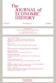 The Journal of Economic History Volume 77 - Issue 3 -
