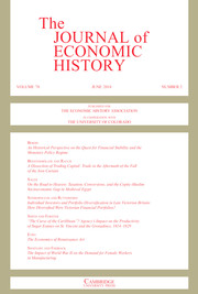 The Journal of Economic History Volume 78 - Issue 2 -