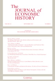 The Journal of Economic History Volume 82 - Issue 3 -